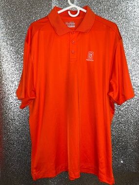 Under Armour Men’s 2XL Orange Tech Polo Shirt NWT Loose Fit Performance Golf